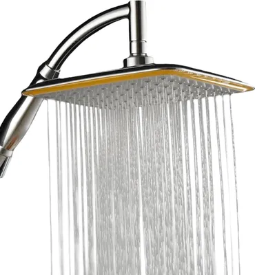 Obrázek produktu pro Suqare Rain sprchová hlavice s vysokotlakým univerzálním nastavením pro koupelny, 11,8 palců
