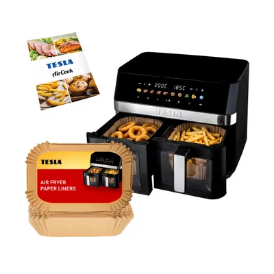 Obrázok produktu pre TESLA AirCook DualZone Q787 XXL Deluxe - duálna teplovzdušná fritéza 2v1