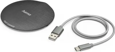 Image de Chargeur sans fil "QI-FC10 métal", 10 W pr smartphone, nr