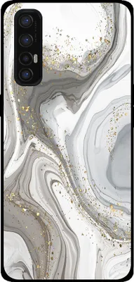 Produktbild von Smartphonica Telefon Fall geeignet für Oppo Find X2 Neo mit Marmor-Druck - TPU zurück Abdeckung Fall Marmor-Design - Silber