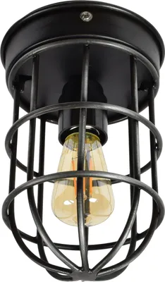 Zdjęcie produktu dla Lampa sufitowa Barn Ø12 x 22, styl vintage, czarna