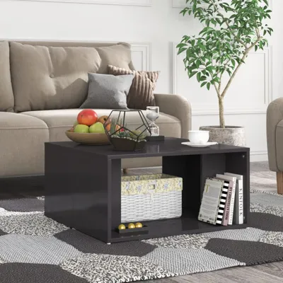 Produktbild von "im Sonderangebot"Couchtisch - CLORIS - Wohnzimmertisch - Robust und langlebig -e 4 Stk. Hochglanz-Grau 33x33x33 cm Holzwerkstoff - NeuMöbel8418746