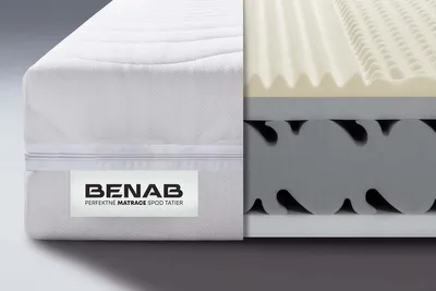 Produktbild von Schaummatratze Benab Oceana XXL Matratze 90 x 200 cm H2 / H3 hart 22 cm hohe Schaummatratzen, PUR, 7 Zonen, Knoben, Profilierung