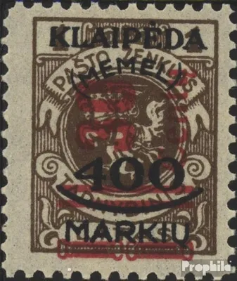 Produktbild von Briefmarken Memelgebiet 1923 Mi 232 Type I  postfrisch Aufdruckausgabe