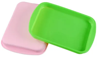 Eckige Silikon-Backform, antihaft, 28,9 x 17,4 cm, ofenfest, 1 Stück