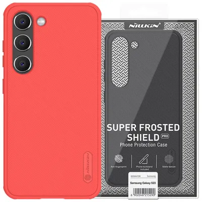 Zdjęcie produktu dla Nillkin Super Frosted Shield Pro Etui Samsung Galaxy S23+ Pancerny Pokrowiec + Podstawka Na Telefon Czerwone