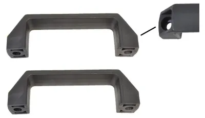 Produktbild von 2 Stück Handgriff / Rangiergriff Kunststoff schwarz