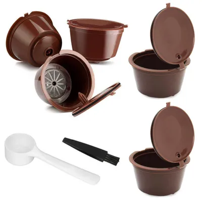 Produktbild von Verk Wiederbefüllbare Kapseln für Kaffeemaschinen, 5 Stück