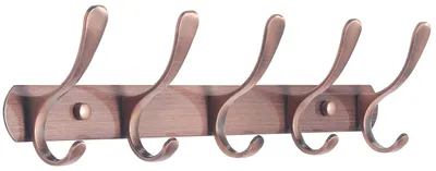 Immagine prodotto di Omgoods - Appendiabiti da parete con 5 ganci in metallo dal design moderno