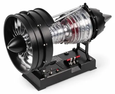 Turbofan-Motor Modellbausatz 1:12, 300+ Teile, Metall, STEM