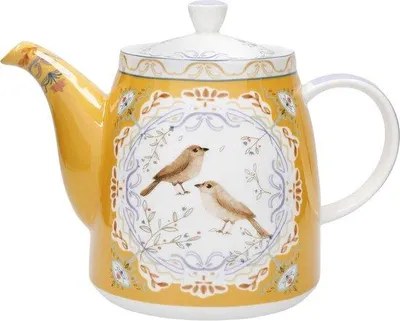 Image de Théière sphérique de 1 litre avec infuseur pour thé en vrac