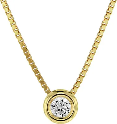 trendor 08946 Zirkonia-Anhänger und Venezianer Kette Gold 333 für Damen 1