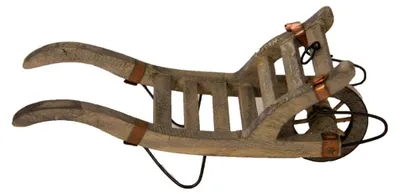 Produktbild von Krippenzubehör Schubkarre mit Kupferblech, Länge ca. 7 cm, passend für Figuren von 10-11 cm