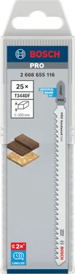 Immagine prodotto di PRO Hardwood fast T344DF Lama per seghetto alternativo, 152 mm, 25 pz.