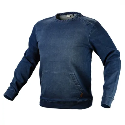 Image de NEO TOOLS Sweat à capuche DENIM - Veste de travail Comfort - Hoodie bleu - Sweatshirt homme veste de travail - taille S