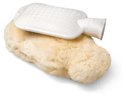Produktbild von Fellhof Wärmflasche mit Lammfellbezug klein Creme TOP