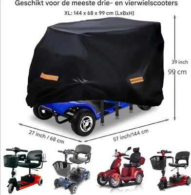 Obrázek produktu pro Ochranný kryt pro elektrický skútr - odolný a praktický pro optimální ochranu - vodotěsný kryt proti povětrnostním vlivům - snadné použití