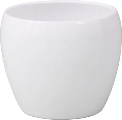 Obrázek produktu pro Obal na květináč keramický LUNA ISLAND Ø13x11 cm lesklý bílý