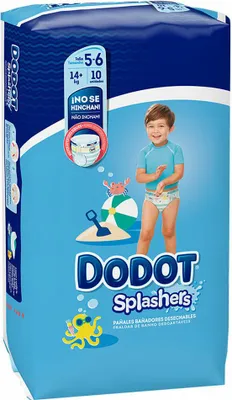 Image de DODOT Splashers Disposable Swimsuit Size 5-6 | 10 Units