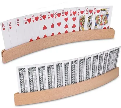 Produktbild von Houten Spielkartenhalter, 2 Stück, 33 cm, Spielkartenhalter für Kinder, Senioren, Erwachsene, Behinderte