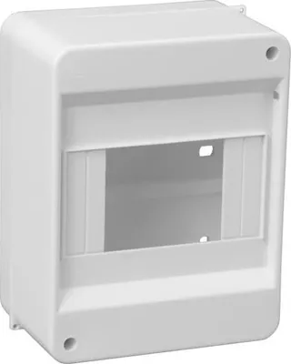 Immagine prodotto di Quadro di distribuzione piccolo Montaggio a superficie di 5 moduli con terminale N+PE Scatola portafusibili Scatola di distribuzione