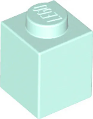 Produktbild von LEGO: 100x Stein 1x1 in hellem Aqua