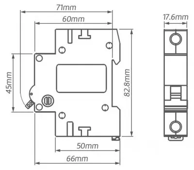 Image de WNP C 20A 1P Disjoncteur C 20 1P 1M 6kA