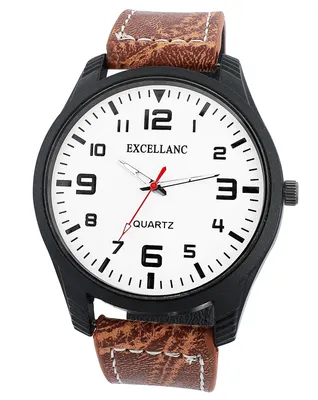 Produktbild von Excellanc Herrenuhr mit Band aus Kunstleder