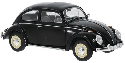 Immagine prodotto di Volkswagen VW Escarabajo Beetle Käfer del 1960, colore nero, scala 1:24, marca WhiteBox, codice prodotto 124177