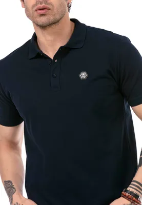 Produktbild von Red Bridge Herren Poloshirt Basic Polo T-Shirt Kurzarm Navy-Blau M