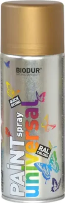 Produktbild von Biodur | Sprühlack - Dunkelgold (RAL 1036) - 400ml, Sprühfarbe, Lackspray, Universal - Betonfarbe, Sprühlacke für Holz, Metall, Glas