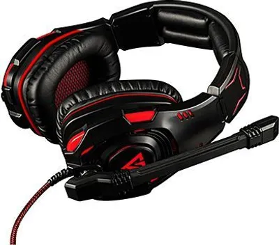 Produktbild von Modecom VOLCANO GHOST, Kabelgebunden, Gaming, 20 - 20000 Hz, Kopfhörer, Schwarz, Rot