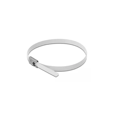 Immagine prodotto di DELOCK Edelstahlkabelbinder L 400 x B 4,6 mm weiß 10 Stück