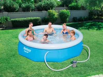 Zdjęcie produktu dla Bestway Fast Set 57274, 5377 l, Basen nadmuchiwany, Niebieski, 15 kg