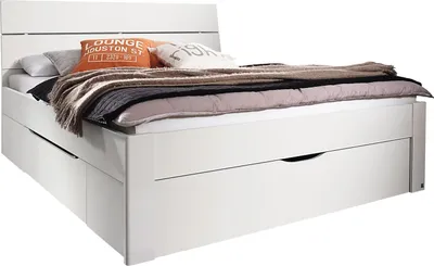 Produktbild von Bettgestell - Alpinweiß - 180 x 200 cm - mit 3 Schubladen