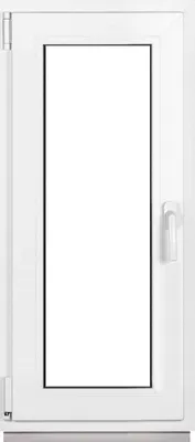 Immagine prodotto di Finestre per cantina Framex Finestre in PVC bianche Larghezza x altezza 45 x 115 cm (450 x 1150 mm) doppia (32 mm) rotazione/inclinazione DIN sinistra - Premium - Tutte le misure