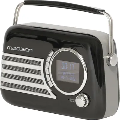 Zdjęcie produktu dla Retro-radio MADISON FREESOUND-VR40BK-DAB Bluetooth DAB FM schwarz