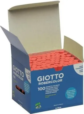 Produktbild von Stück Kreide Giotto Robercolor Rot 16 Stück 100 Stücke
