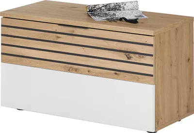 Image de Schuhbank >Melisande< in Artisan Eiche Nachbildung  - 85x45x38cm (BxHxT)