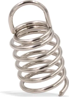 Produktbild von Spiralanker Drahtschraube Drahtspirale 2 mm Ø 22 Länge 44 mm, Stahl für Akustikelemente Schaumstoff / Basotect / Baffel | vernickelt