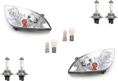 Produktbild von Johns, Scheinwerfer Halogen passend für Mitsubishi Colt Z3 04-08 Leuchtmittel Set Li Re MN186255 MN186256