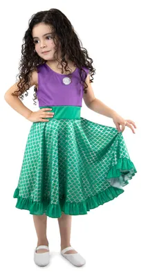 Image de Little Adventures Robe de sirène enfant Costume taille 8 pour filles