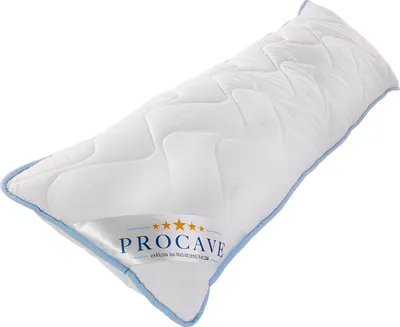 Produktbild von PROCAVE Seitenschläferkissen mit verstepptem TopCool Kissen-Bezug 40x145 cm - Atmungsaktives Schwangerschaftskissen, Weiches Stillkissen