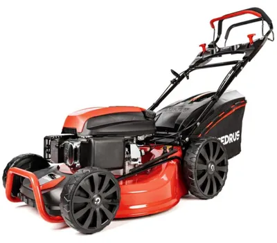 Obrázek produktu pro Benzínová sekačka s pohonem, šířka záběru 53 cm, Cedrus CEDKS53S, ocelový kryt, sběrný koš 65 l