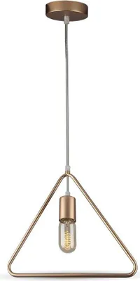 Immagine prodotto di Lampada a sospensione VT-7321-CG in ottone dorato, 1xE27x60W, metallo, dimensioni: 135x32x32 cm, IP20, V-TAC