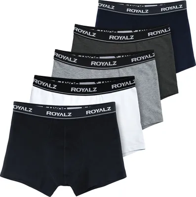 Produktbild von ROYALZ 5er Pack Unterhosen Herren Boxershorts Baumwolle 95%, Elasthan 5% - bequeme Männer Unterwäsche Nahtlos – Trunks im klassischer Schnitt modernen Look