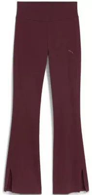 Zdjęcie produktu dla Legginsy damskie PUMA HER, wysoki stan, szerokie nogawki, kolor rubinowy, rozmiar: L