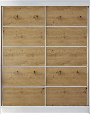 Produktbild von MIRJAN24 Schiebetürenschrank Camino IV, Stilvoll Schlafzimmer Kleiderschrank (Farbe: Weiß / Artisan Eiche)