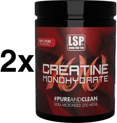 Produktbild von LSP  2x Creatine Monohydrat (500g), Pulver