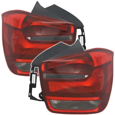 Für BMW 1er F20 F21 2010-2015 Rückleuchten Set Links + Rechts Rot / Schwarz in der Farbe Rot von AD TUNING GmbH & Co. KG